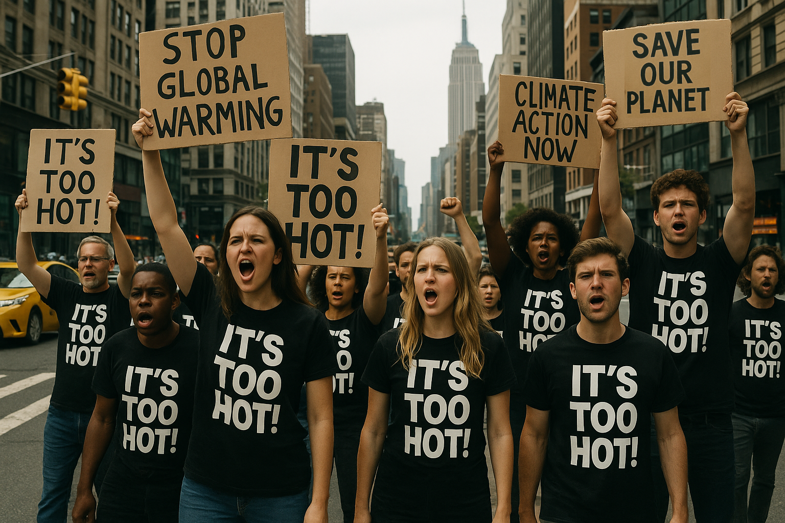 Climate Protest Flashmob - It's Too Hot!